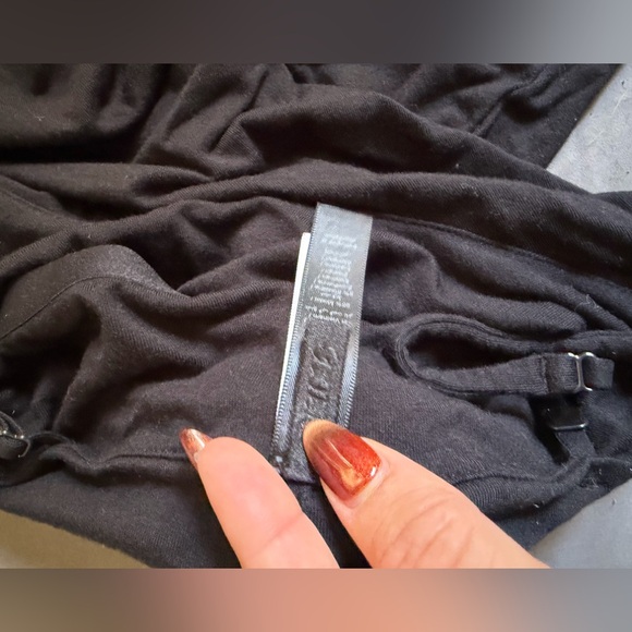 SKIMS Smooth layers skimpy scoop neck black dress size small - Picture 7 of 8